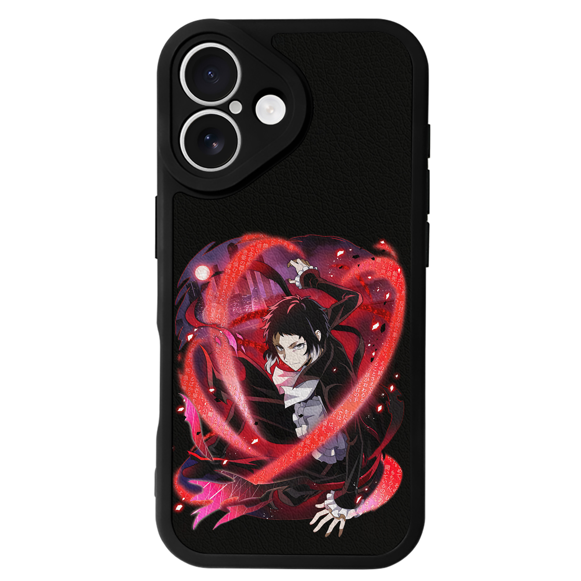 （画像用） 文豪ストレイドッグス Bungo Stray Dogs 【iPhone 16シリーズ対応】シリコンスマホケース（レザー調） 材質：シリコン